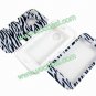 Zebra PC + Silicone 3 in 1 Combo Protective Case Cover Skin for iPhone 5 White