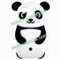 Cute 3D Cartoon Panda Animal Silicone Protective Case Cover for iPhone 5 Black
