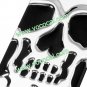 Skull Portfolio Combo PC Silicone Case Cover Skin for iPhone 5 Black + Silver