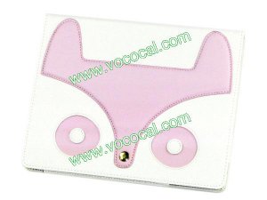 Cartoon Fox PU Leather Stand Case Smart Cover for iPad 2 the New iPad 3