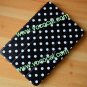 Polka Dot PU Leather Book Stand Case Smart Cover for iPad Mini Black + White Dot