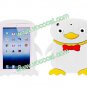 New Cute Cartoon Penguin Animal Silicone Case Cover Skin for iPad Mini White