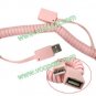 High Quality USB 2.0 Spring Retractable M/F Extension Cable Cord