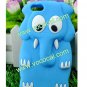 Cute 3D Animal Elephant Silicone Case Cover Skin for iPhone 5 Light Blue