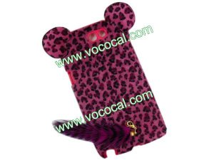 Leopard Tail Luxury Protective Case Cover for Samsung Galaxy Note 2 N7100 Rose