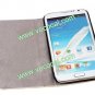 Cute PU Leather Flip Case Cover Skin for Samsung Galaxy Note 2 N7100 Light Pink
