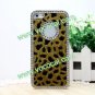 Luxury Bling Rhinestone Crystal Leopard Protective Case Cover for iPhone 5 Yellow