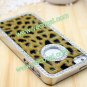 Luxury Bling Rhinestone Crystal Leopard Protective Case Cover for iPhone 5 Yellow