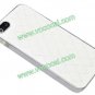 PU Leather Lattice Fashion Luxury Protective Case Cover Skin for iPhone 5 White