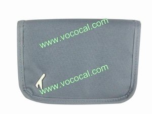 Travel Wallet Passport Holder Document Credit Card Bill Organizer Bag Grey