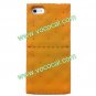 Creative 3D Soda Biscuit Cracker Silicone Case Cover for iPhone 5 Dark Yellow