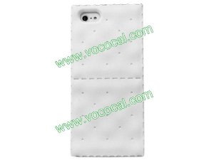 Creative 3D Soda Biscuit Cracker Silicone Case Cover Skin for iPhone 5 White