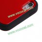 Dual Color Silicone + PC Protective Case Cover Skin for iPod Touch 5 Black + Red