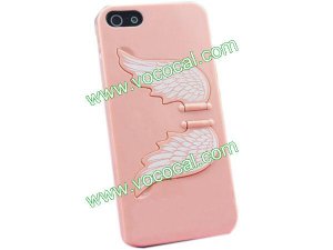New Cute Special Angel Wing Protective Stand Case Cover Skin for iPhone 5