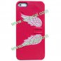 New Cute Special Angel Wing Protective Stand Case Cover Skin for iPhone 5 Red
