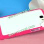 Cute Bowknot Frame Bumper Case Cover for Samsung Galaxy Note 2 N7100 Rose