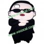Cool 3D PSY Gangnam Style Silicone Case Cover Skin for iPhone 4 4S Black