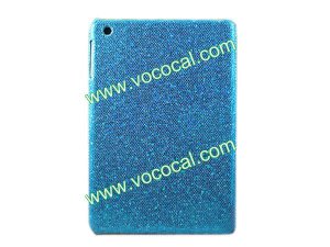 Bling Glitter Skin Sticker Hard Case Cover for iPad Mini Blue