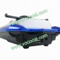 Airship Shape TF Card USB FM Radio Portable Speaker Sound Box Blue + White