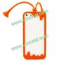 Cute Funny Silicone Cricket Animal Bumper Stand Case Cover for iPhone 5 Orange