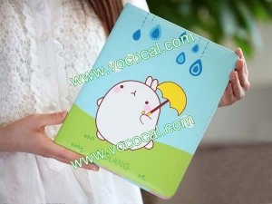 Cute Cartoon Potato Rabbit PU Leather Case Cover for iPad 2 The New iPad 3