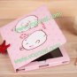 Cute Cartoon Potato Rabbit PU Leather Case Cover for iPad 2 The New iPad 3 Pink