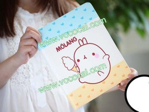 Cute Cartoon Potato Rabbit Ice Cream PU Leather Case for iPad 2 The New iPad 3