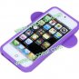 Cute Cartoon 3D Big Monkey Silicone Case Cover Skin for iPhone 5 Purple