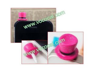 Cute Cap 3.5mm Earphone Jack Dustproof Plug Ear Dust Cap for iPhone 5 4 Samsung