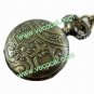 Antique Retro Pocket Watch Necklace Chain Pendant Eiffel Tower Style