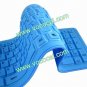 USB 2.0 Silicone Roll Up Foldable Flexible PC Computer Keyboard Blue