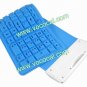 USB 2.0 Silicone Roll Up Foldable Flexible PC Computer Keyboard Blue