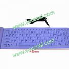 USB 2.0 Silicone Roll Up Foldable Flexible PC Computer Keyboard Purple