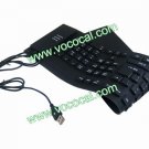 USB 2.0 Silicone Roll Up Foldable Flexible PC Computer Keyboard
