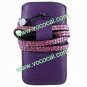 Pull-up Bag Case PU Leather Pouch for iPhone 5 4 4S with Strap