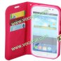 PU Leather Book Stand Case Cover for Samsung Galaxy Grand DUOS I9082 I9080 Rose