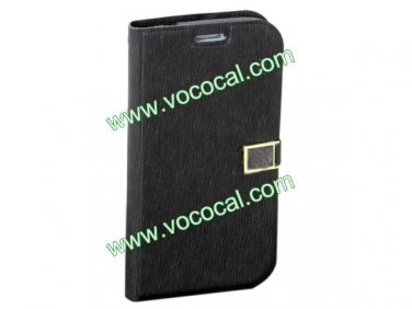 PU Leather Book Case Cover for Samsung Galaxy Grand DUOS I9082 I9080 Black