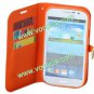 PU Leather Book Case Cover for Samsung Galaxy Grand DUOS I9082 I9080 Orange