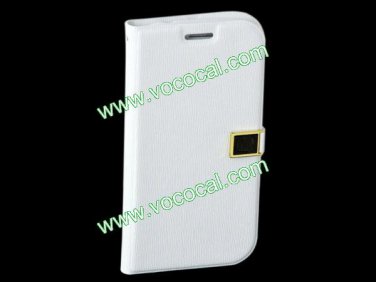 PU Leather Book Stand Case Cover for Samsung Galaxy Grand DUOS I9082 I9080 White