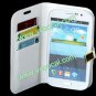 PU Leather Book Stand Case Cover for Samsung Galaxy Grand DUOS I9082 I9080 White