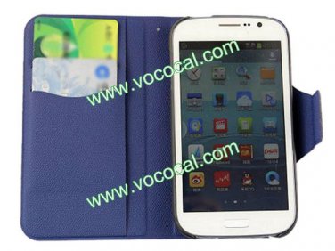 PU Leather Wallet Stand Case Cover for Samsung Galaxy Grand DUOS I9082 I9080