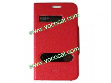 PU Leather Book Stand Case Cover for Samsung Galaxy Grand DUOS I9082 I9080 Red