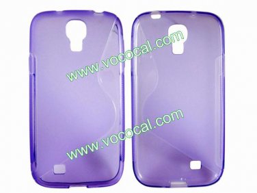 S Line Flexible TPU Case Cover Skin for Samsung Galaxy S4 i9500 Purple