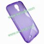 S Line Flexible TPU Case Cover Skin for Samsung Galaxy S4 i9500 Purple
