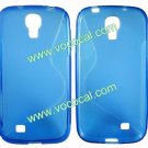 S Line Flexible TPU Case Cover Skin for Samsung Galaxy S4 i9500 Blue