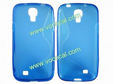 S Line Flexible TPU Case Cover Skin for Samsung Galaxy S4 i9500 Blue