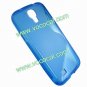 S Line Flexible TPU Case Cover Skin for Samsung Galaxy S4 i9500 Blue