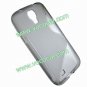 S Line Flexible TPU Case Cover Skin for Samsung Galaxy S4 i9500 Clear Grey