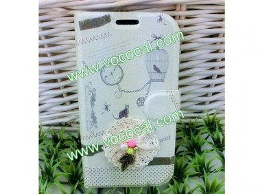 Cartoon Cute PU Leather Flip Case Cover for Samsung Galaxy Grand DUOS I9082