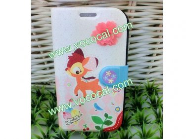 Cartoon Cute PU Leather Book Flip Case Cover for Samsung Galaxy Grand DUOS I9082